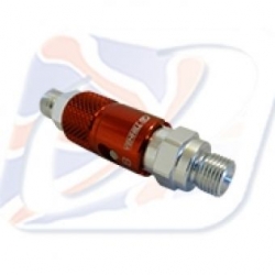 MALE TO MALE QUICK RELEASE COUPLING, ALUMINIUM (DRY BREAK CONNECTOR)