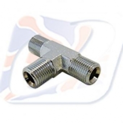 1/8 BSP T CONNECTOR - CHROME NO MOUNTING HOLE (776/3 SAME WITH 6MM MOUNT HOLE)