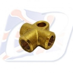 ABS TEE 3 x Female concave 10 x 1 mm 7mm mount hole