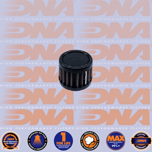 DNA FILTERS FEMALE ROUND RUBBER TOP 16mm INLET 52mm LENGTH AIR FILTER