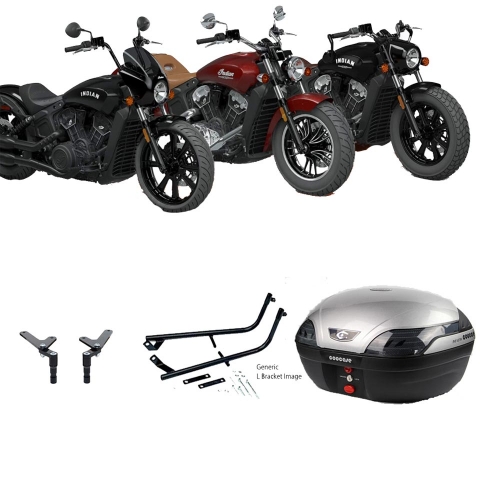 S48 Astra 48L Silver Topbox Kit INDIAN SCOUT RANGE 18-23