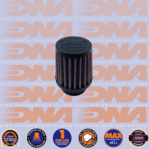 DNA FILTERS RUBBER TOP ROUND CLAMP ON 29mm INLET 64mm LENGTH AIR FILTER