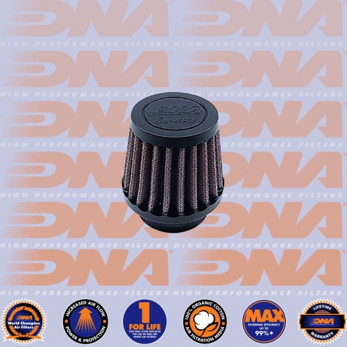 DNA FILTERS RUBBER TOP ROUND CLAMP ON 35mm INLET 57mm LENGTH AIR FILTER