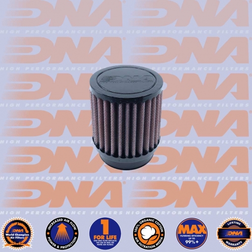 DNA FILTERS RUBBER TOP ROUND CLAMP ON 40mm INLET 55mm LENGTH AIR FILTER