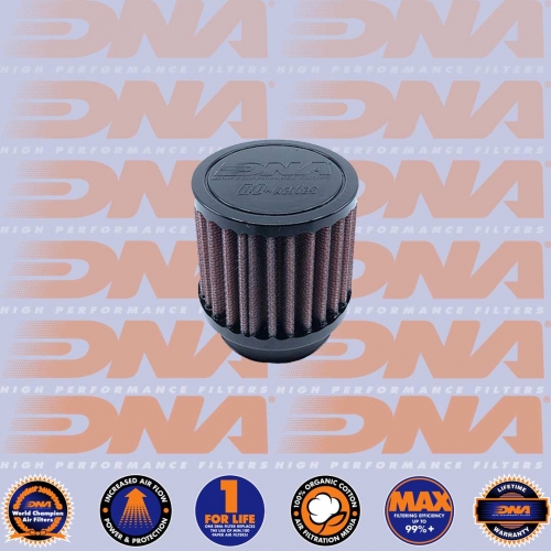 DNA FILTERS RUBBER TOP ROUND CLAMP ON 49mm INLET 64mm LENGTH AIR FILTER
