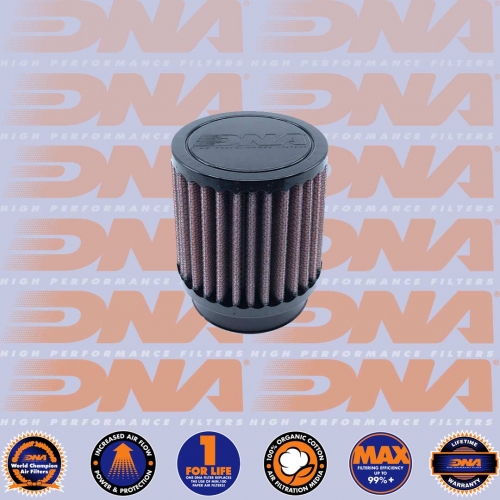 DNA FILTERS RUBBER TOP ROUND CLAMP ON 54mm INLET 90mm LENGTH AIR FILTER