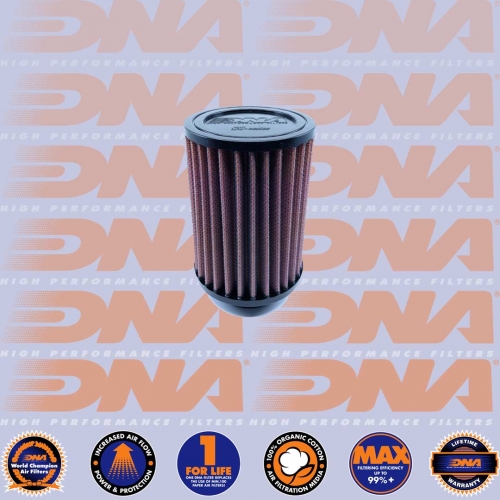 DNA FILTERS RUBBER TOP ROUND CLAMP ON 60mm INLET 113mm LENGTH AIR FILTER