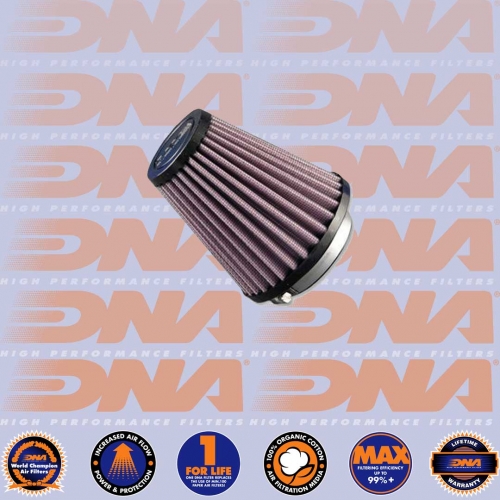 DNA FILTERS RZ SERIES RUBBER TOP CLAMP ON 65mm INLET 122mm LENGTH AIR FILTER
