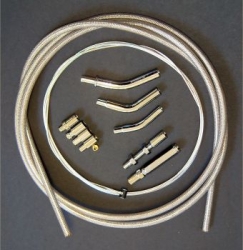 BRAIDED CLUTCH CABLE KIT 2 METERS OF SS BRAIDED CONDUIT