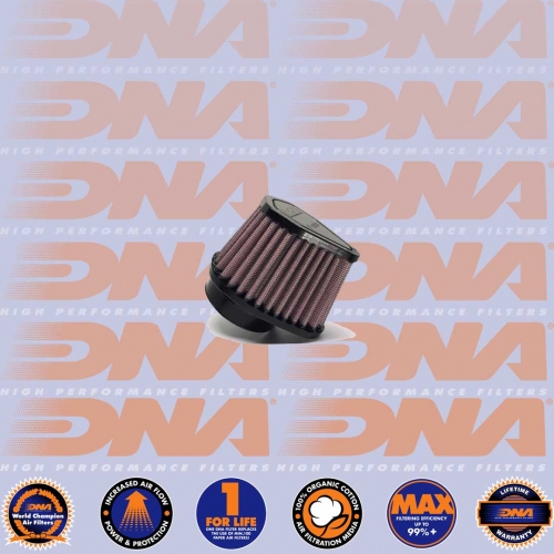 DNA FILTERS RUBBER TOP HEXAGONAL CLAMP ON 38mm INLET 68mm LENGTH AIR FILTER