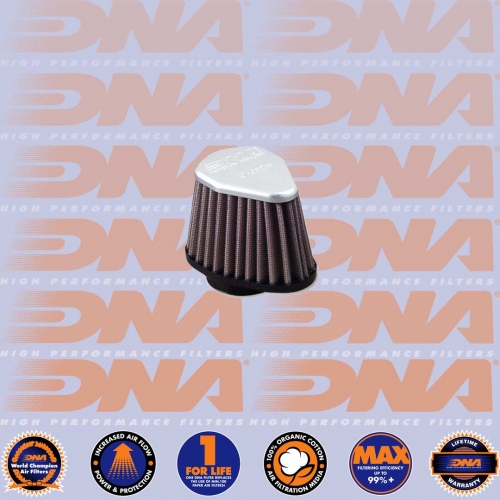 DNA FILTERS CNC TOP HEXAGONAL CLAMP ON 44mm INLET 68mm LENGTH AIR FILTER