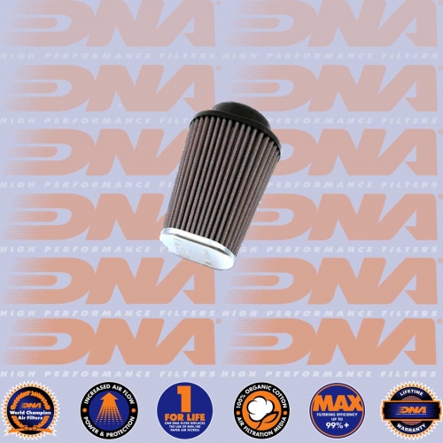 DNA FILTERS CNC TOP OVAL CLAMP ON 62mm INLET 123mm LENGTH AIR FILTER