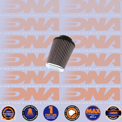 DNA FILTERS CNC TOP OVAL CLAMP ON 62mm INLET 128mm LENGTH AIR FILTER