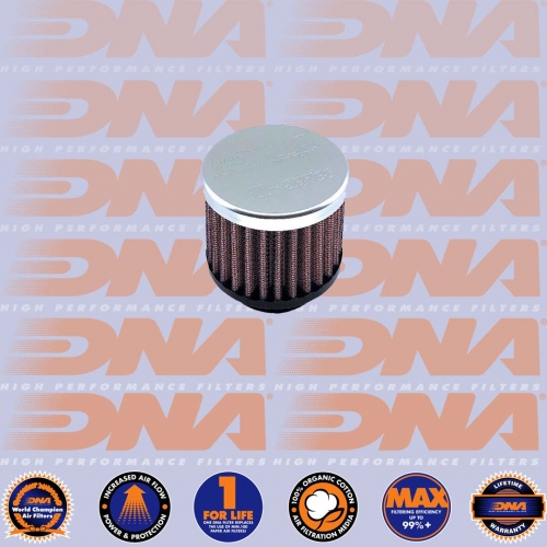 DNA FILTERS CNC TOP ROUND CLAMP ON 44mm INLET 64mm LENGTH AIR FILTER